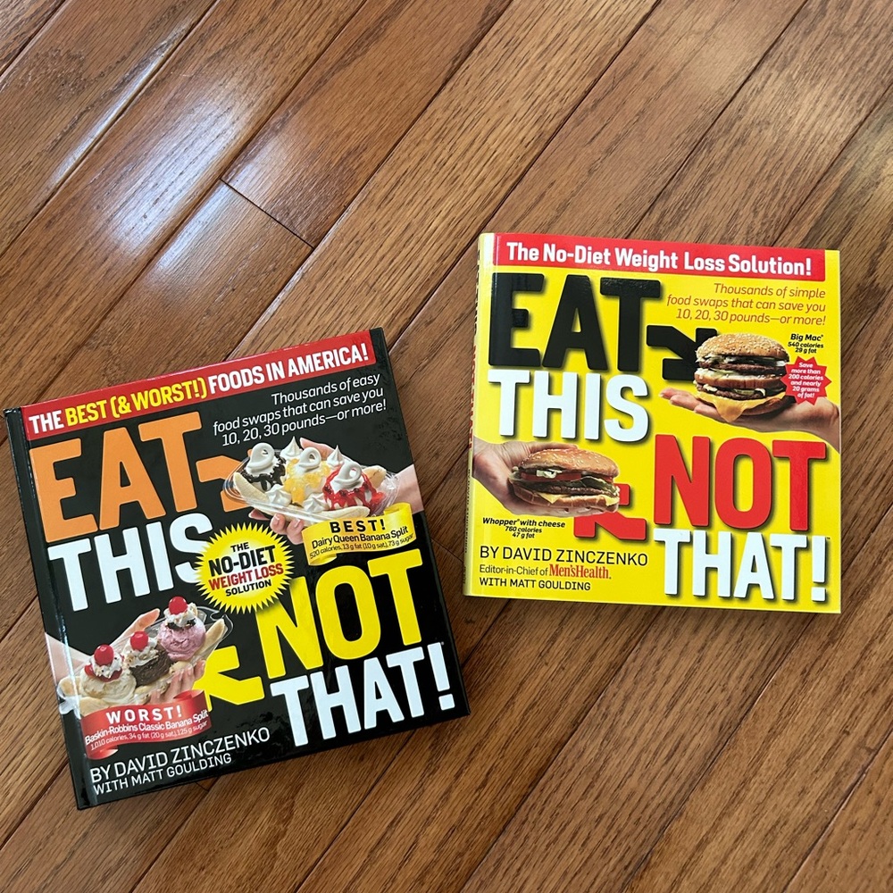 2 What Foods To Eat Books By David Zinczenko “EAT THIS NOT THAT” Great Ref:Books